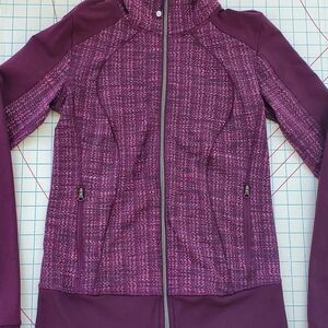 Lululemon Asana Jacket Women's Size 6 ? Ziggie Wee August Glo Full Zip Slim Fit